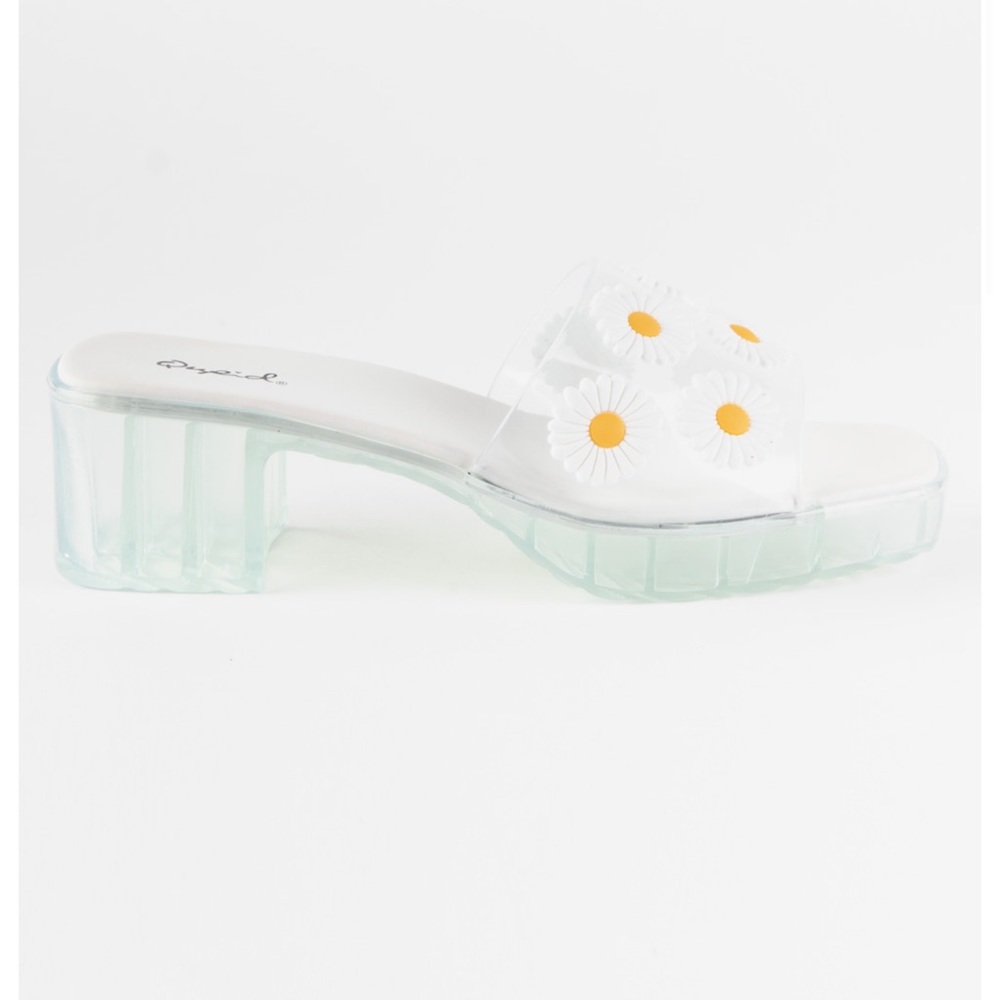 Daisy clear slip on sandals mules - Picture 4 of 5
